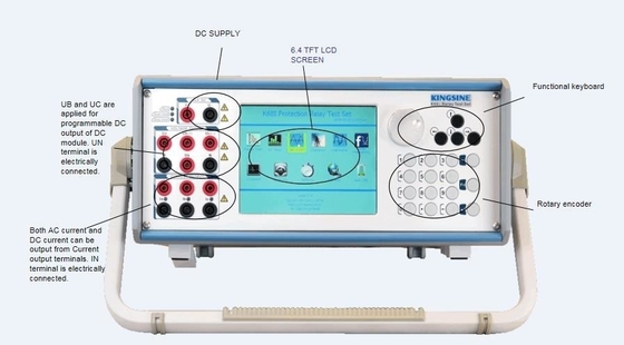 K68i 7 Channels Protection Relay Testing External GPS With TFT LCD Display